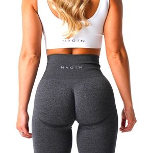 NVGTN black speckled curve seamless leggings (Size Medium)